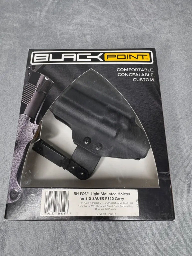 BlackPoint RH FO3 Light Mounted Holster Sig P320 Carry Surefire X300