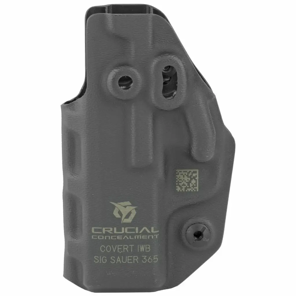 Crucial Concealment Covert IWB Holster Fits Sig P365 Ambidextrous Kydex Black