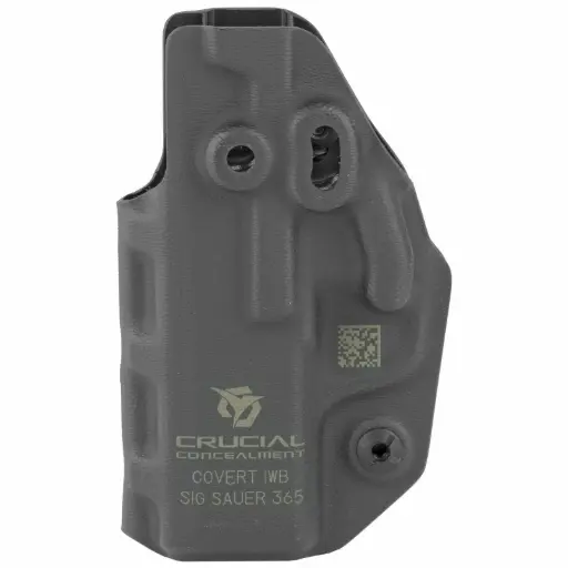 [1021] Crucial Concealment Covert IWB Holster Fits Sig P365 Ambidextrous Kydex Black
